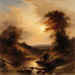 a landscape by Edward Moran
