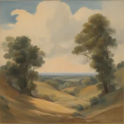 a landscape by Edward Okuń