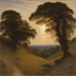 a landscape by Edward Robert Hughes