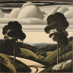 a landscape by Edward Wadsworth