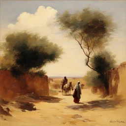 a landscape by Edwin Lord Weeks