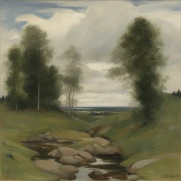 a landscape by Eilif Peterssen