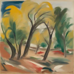 a landscape by Elaine de Kooning