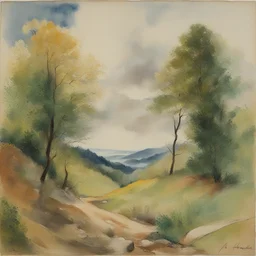 a landscape by Elfriede Lohse-Wächtler
