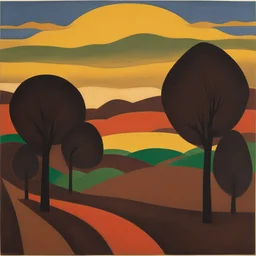 a landscape by Elizabeth Catlett