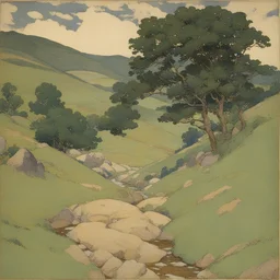 a landscape by Elizabeth Shippen Green