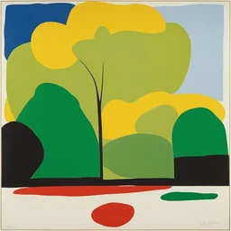 a landscape by Ellsworth Kelly