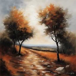 a landscape by Emerico Imre Toth