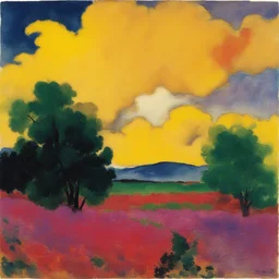 a landscape by Emil Nolde