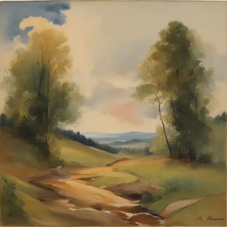 a landscape by Emila Medková