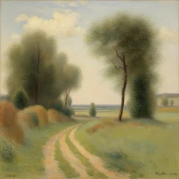 a landscape by Emile Claus