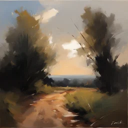 a landscape by Emilia Wilk