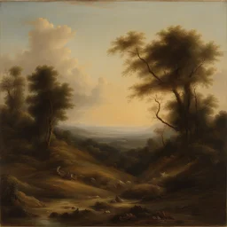a landscape by Emilio Giuseppe Dossena