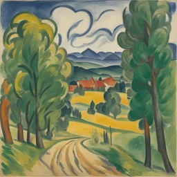 a landscape by Erich Heckel