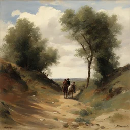 a landscape by Ernest Meissonier