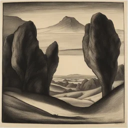 a landscape by Ernst Barlach