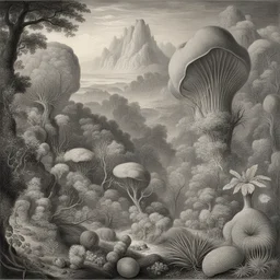 a landscape by Ernst Haeckel