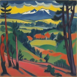 a landscape by Ernst Ludwig Kirchner