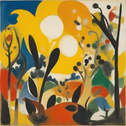 a landscape by Ernst Wilhelm Nay