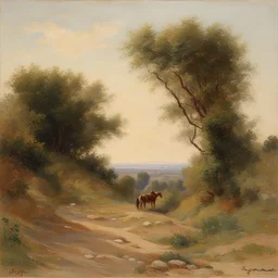 a landscape by Eugène Girardet