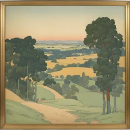 a landscape by Eugène Grasset