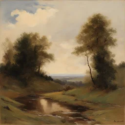 a landscape by Eugen Bracht