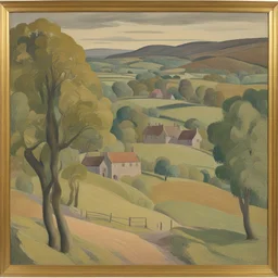 a landscape by Evelyn Dunbar