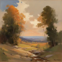a landscape by Everett Raymond Kinstler