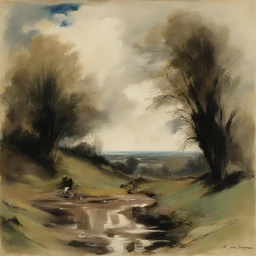 a landscape by Everett Shinn