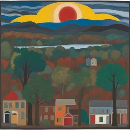a landscape by Faith Ringgold