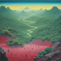 a landscape by Fang Lijun