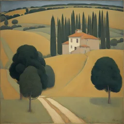 a landscape by Felice Casorati