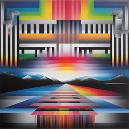a landscape by Felipe Pantone