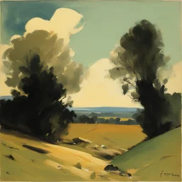a landscape by Ferenc Pinter