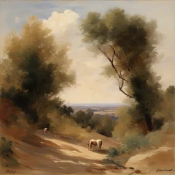 a landscape by Fernand Cormon