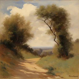 a landscape by Fernand Toussaint