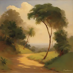 a landscape by Fernando Amorsolo