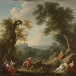 a landscape by François Boucher