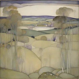 a landscape by Frances MacDonald