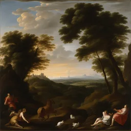 a landscape by Francesco Albani