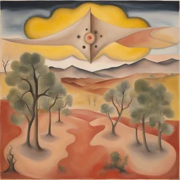 a landscape by Francesco Clemente