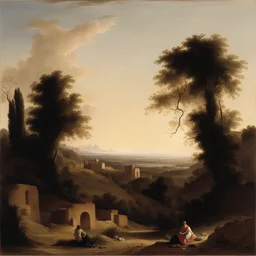 a landscape by Francesco Hayez