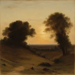 a landscape by Francis Davis Millet