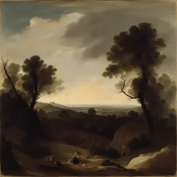 a landscape by Francisco De Goya