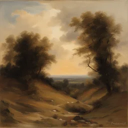 a landscape by Franciszek Starowieyski