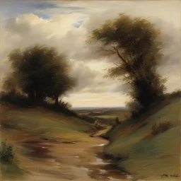 a landscape by Frank Holl