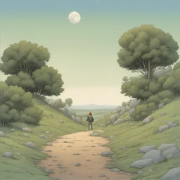 a landscape by Frank Quitely