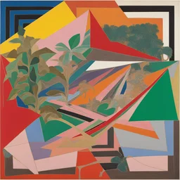 a landscape by Frank Stella