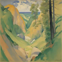 a landscape by Frantisek Kupka