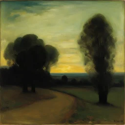 a landscape by Franz Stuck